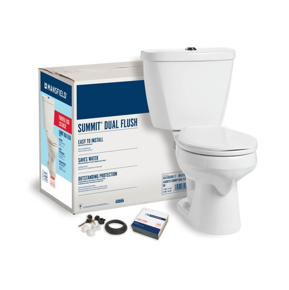 Summit Dual Flush Round Complete Toilet Kit