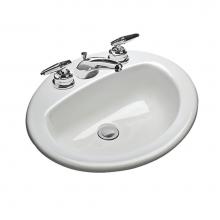 Mansfield Plumbing 237410000 - LAV 237 4'' WHT MS OVAL 20X17