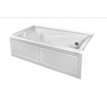 Mansfield Plumbing 5324R - Barrett Alcove RH Swirl-way Air Massage Bath