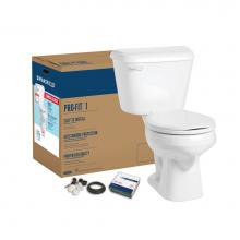 Mansfield Plumbing 041300018 - Pro-Fit 1 1.28 Round Complete Toilet Kit
