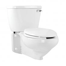 Mansfield Plumbing 144-153RHWHT - QuantumOne 1.0 Elongated Rear-Outlet Wall-Mount Toilet Combination