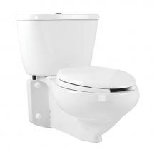 Mansfield Plumbing 144-154WHT - QuantumOne 1.0 Elongated Rear-Outlet Wall-Mount Toilet Combination