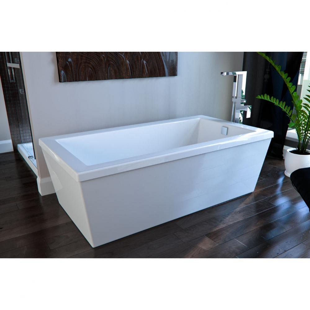Freestanding AMETYS Bathtub 36x66 with armrests, Mass-Air/Activ-Air, White