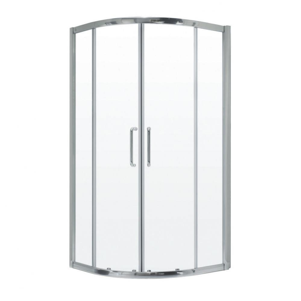 BELGRADE shower door central sliding opening chr/br