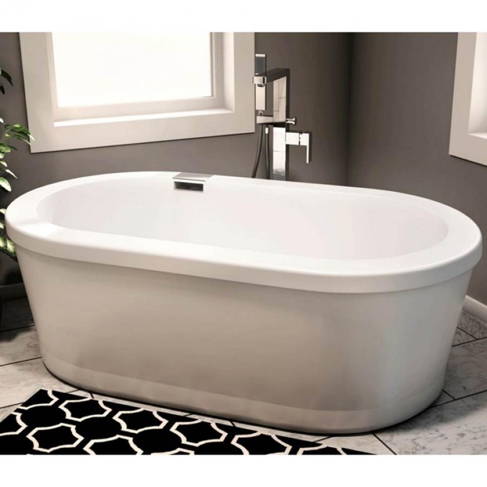 Freestanding RUBY Bathtub 36x66, Activ-Air, White with Color Skirt