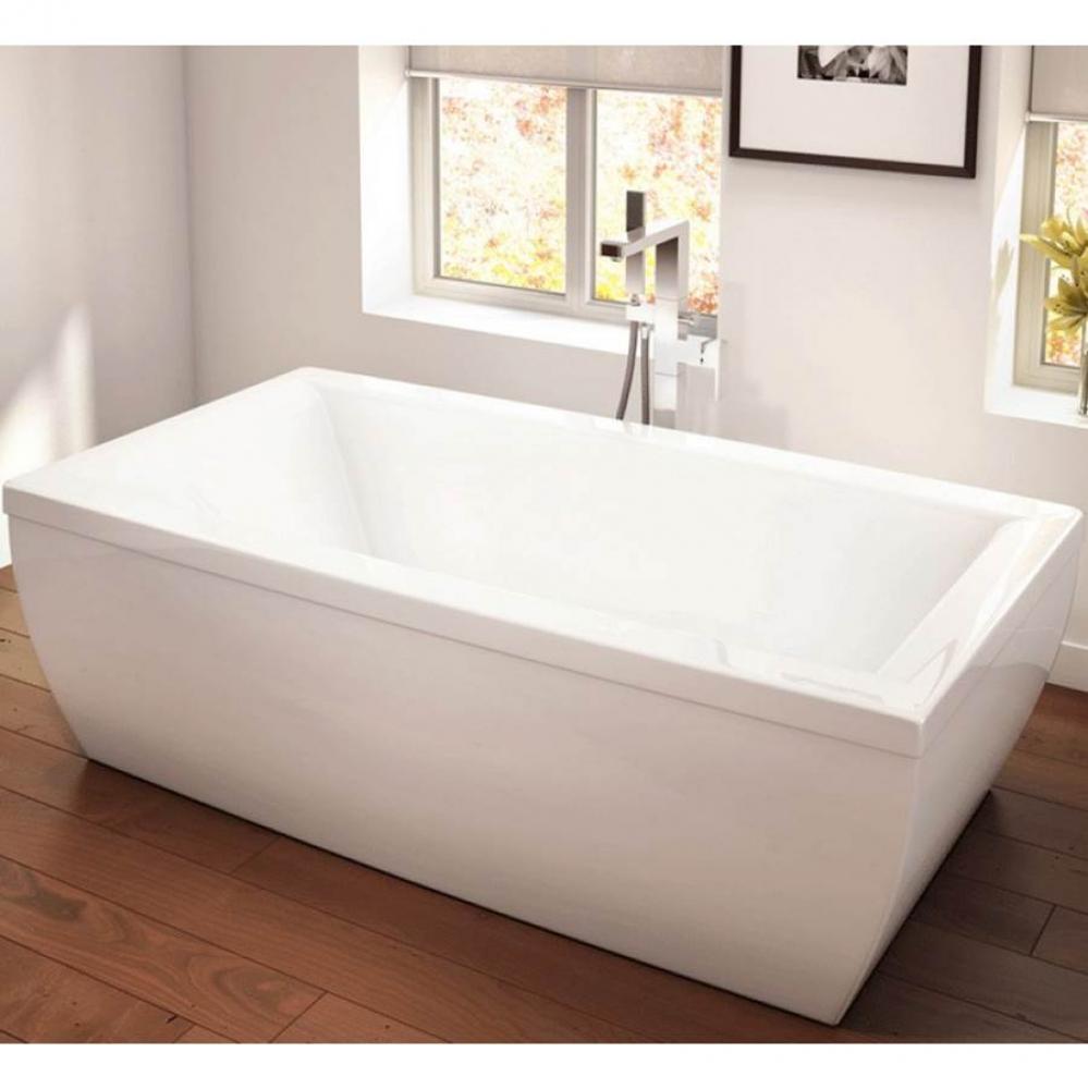 Freestanding SAPHYR Bathtub 38x72, Whirlpool, White with Color Skirt