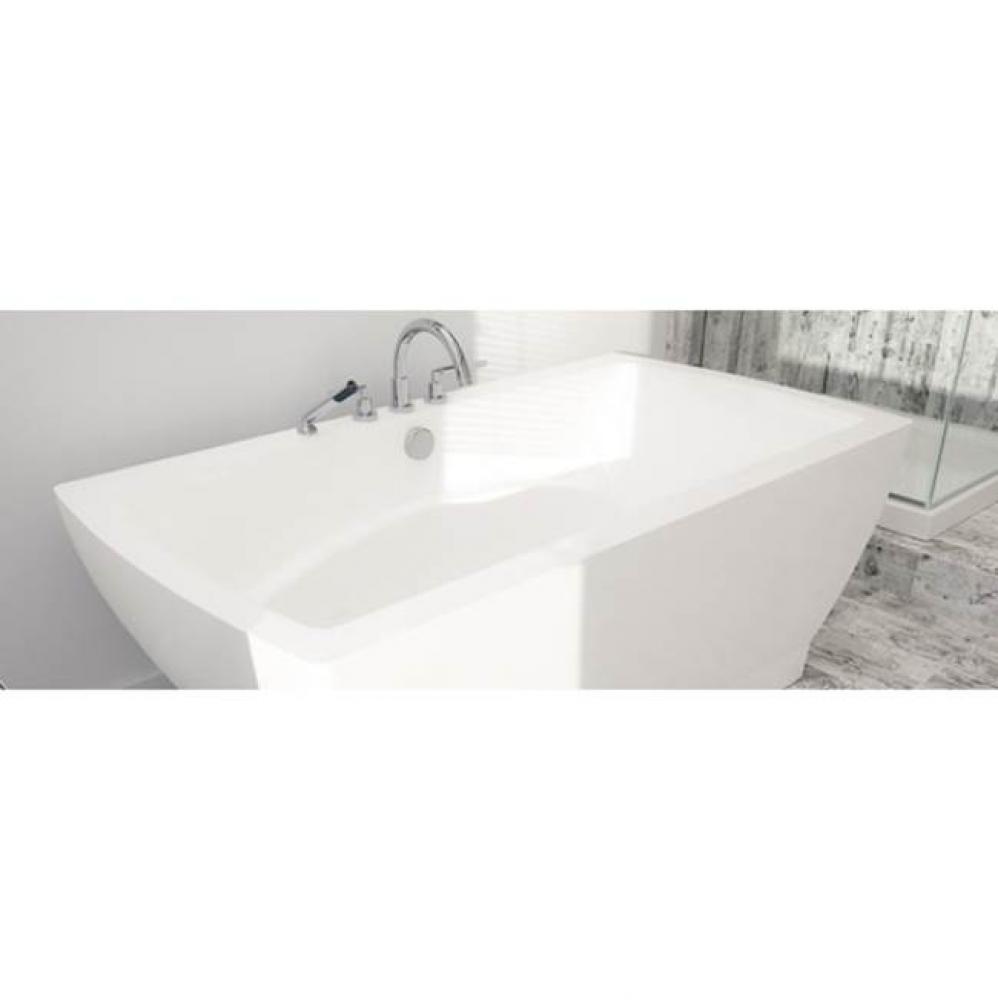 Freestanding BELIEVE Bathtub 36x66, Mass-Air/Activ-Air, White with Color Skirt
