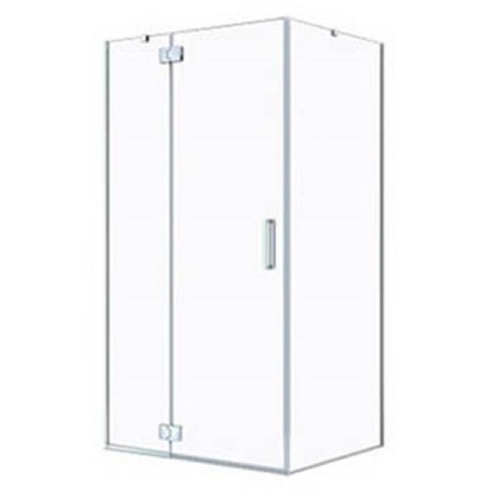 AZELIA 3248 Pivoting shower door, Chrome/Clear
