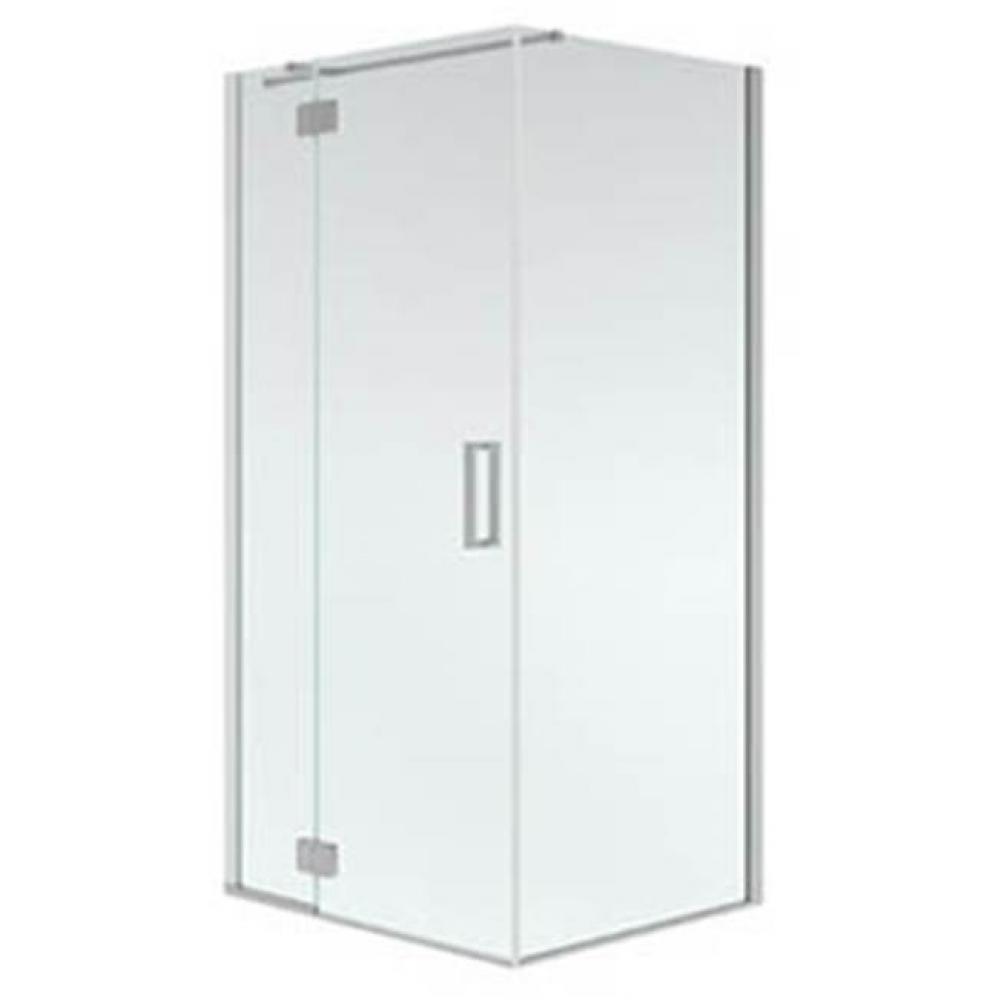 AZELIA 3642 Pivoting shower door, Chrome/Clear