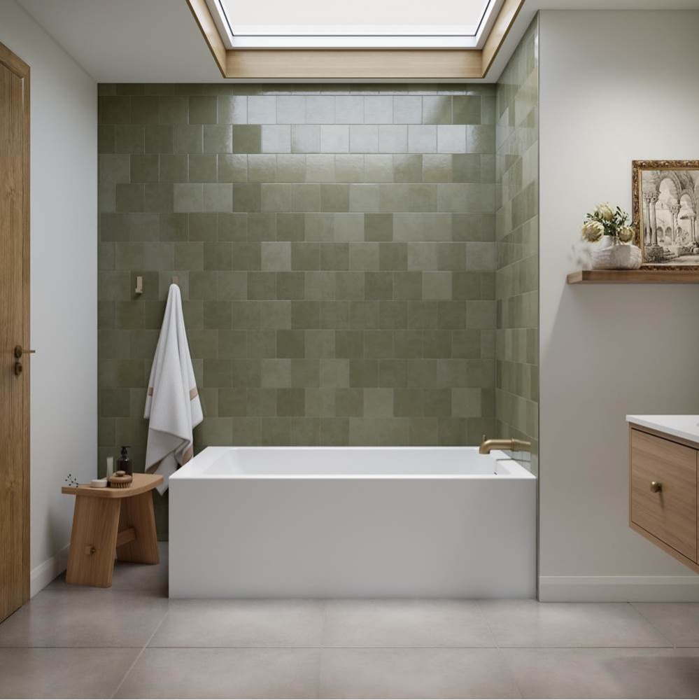 Clermont 3660 IFS AFR Acrylic Right Corner Right-Hand Drain Bathtub in White