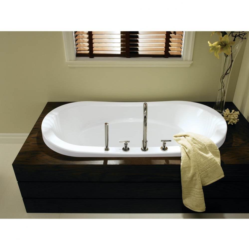 Revelation 7236 Acrylic Drop-In Center Drain Bathtub in White