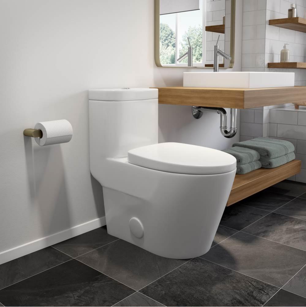 Zen 4.1/6L Dual Flush Elongated One-Piece Toilet in White