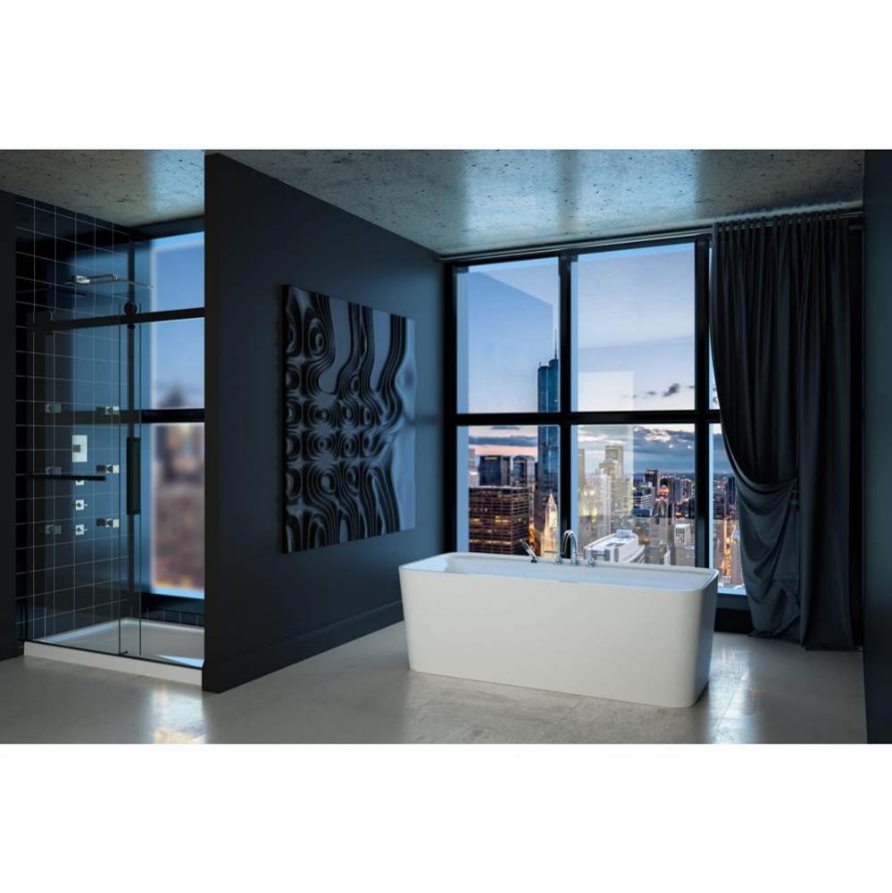 Cologne F1 3260 AFR Acrylic Freestanding Center Drain Activ-Air Bathtub in White