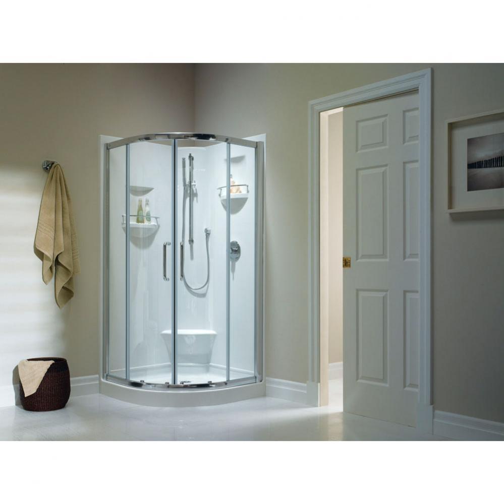 SACHA shower 40x40 1 Piece, Neo-round, Ice gray