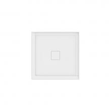 Neptune 220010-500-001-000 - Rouge 3636 Acrylic Corner Shower Base in White with Center Drain