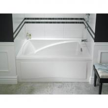 Neptune 220121-000-001-001 - Delight 6032 IFS Acrylic Alcove Left Drain Bathtub in White