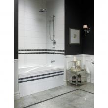 Neptune 10.11712.4500.10 - DELIGHT bathtub 32x60 with Tiling Flange, Left drain, White