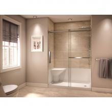 Neptune 220089-000-001-201 - Koya 6032 Acrylic Alcove Shower Base in White with Left Drain and Right Seat