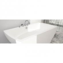 Neptune 15.18825.020022.10 - Freestanding BELIEVE Bathtub 36x66, Mass-Air/Activ-Air, White with Color Skirt