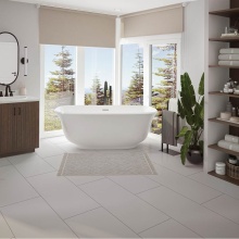 Neptune 220419-000-001-000 - Arta 6731 Acrylic Freestanding Center Drain Bathtub in White