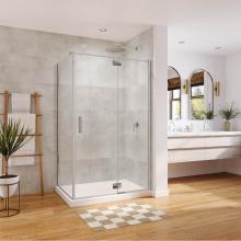 Neptune 220064-900-084-000 - Azelia 48 x 36 x 74 in. 6mm Pivot Shower Door for Corner Installation with Clear glass in Chrome