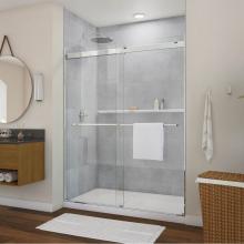 Neptune 220340-900-084-000 - Barena 56-60 x 76 in. 8mm Bypass Shower Door for Alcove Installation with Clear Glass in Chrome