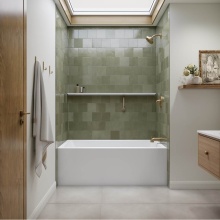 Neptune 220446-000-001-111 - Clermont 3260 IFS AFR Acrylic Alcove Left-Hand Drain Bathtub in White