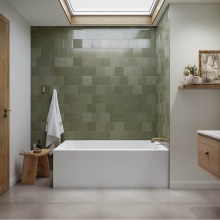 Neptune 220475-000-001-113 - Clermont 3660 IFS AFR Acrylic Left Corner Left-Hand Drain Bathtub in White