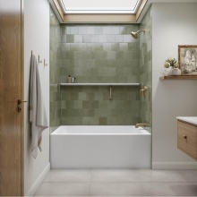 Neptune 220447-000-001-111 - Clermont 3660 IFS AFR Acrylic Alcove Left-Hand Drain Bathtub in White