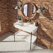 Neptune 220382-000-320-000 - Melville 47 Solid Surface Console in Matte White