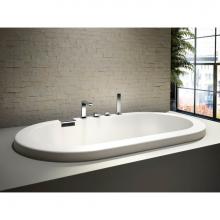 Neptune 220136-000-001-000 - Tao 6032 Acrylic Drop-In End Drain Bathtub in White