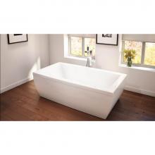 Neptune 220135-C-120-001 - Saphyr 7238 Acrylic Freestanding Center Drain Mass-Air Bathtub in White