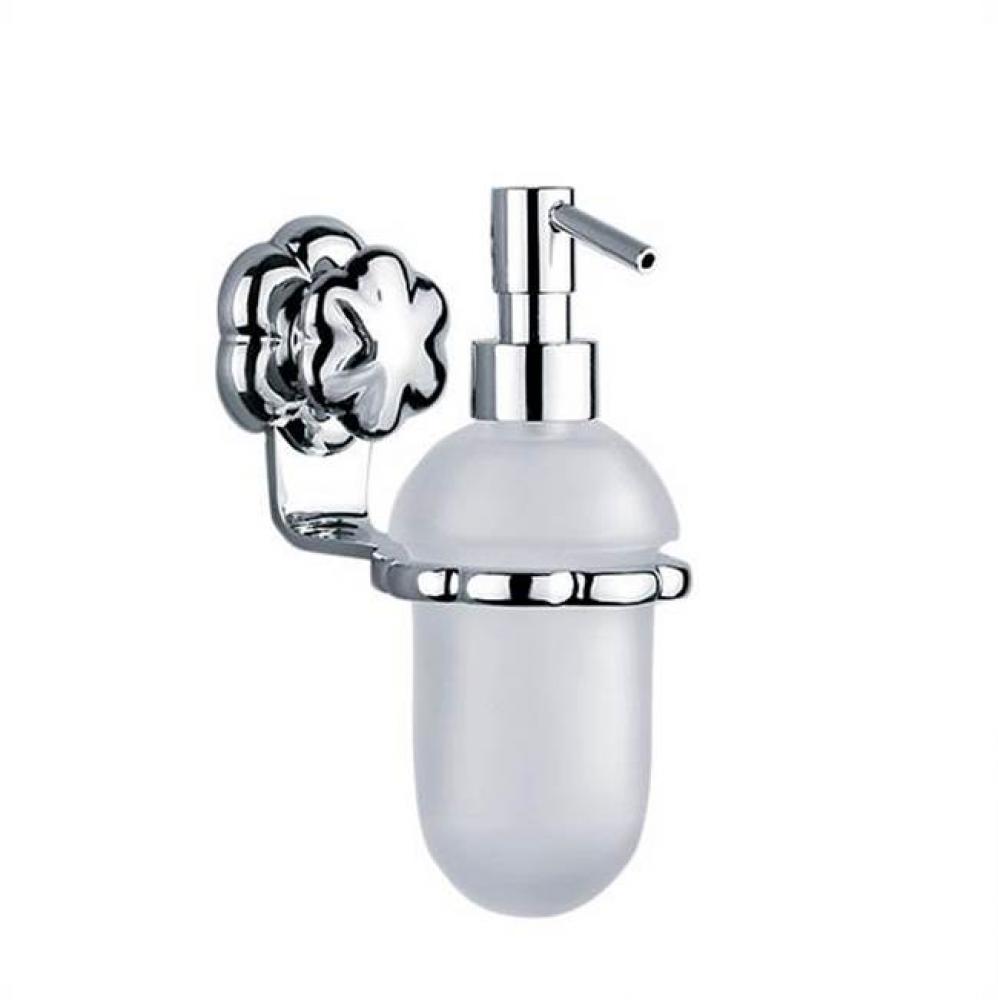 Florale And Minarett Wall Mounted Soap Dispenser In Polished Chrome