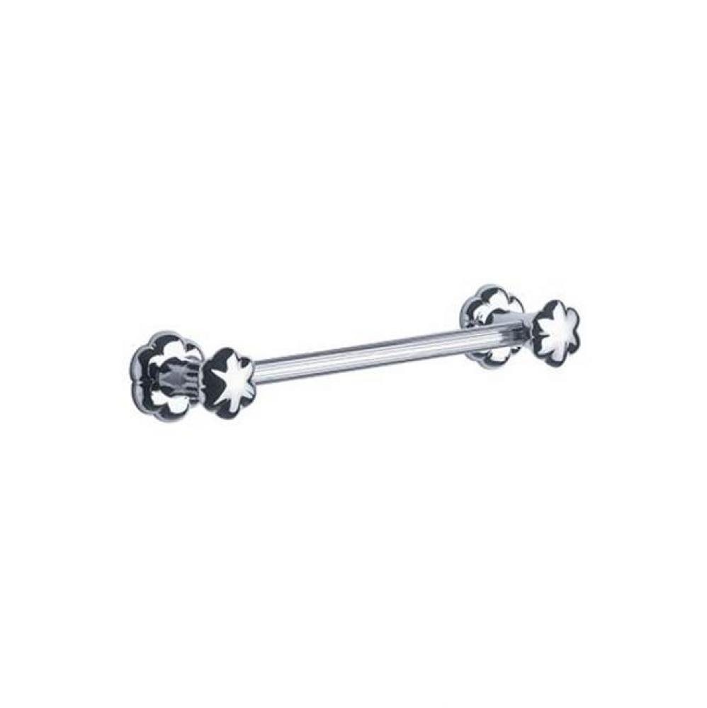 Florale 18'' Wall Mounted Towel Bar In Polished Chrome