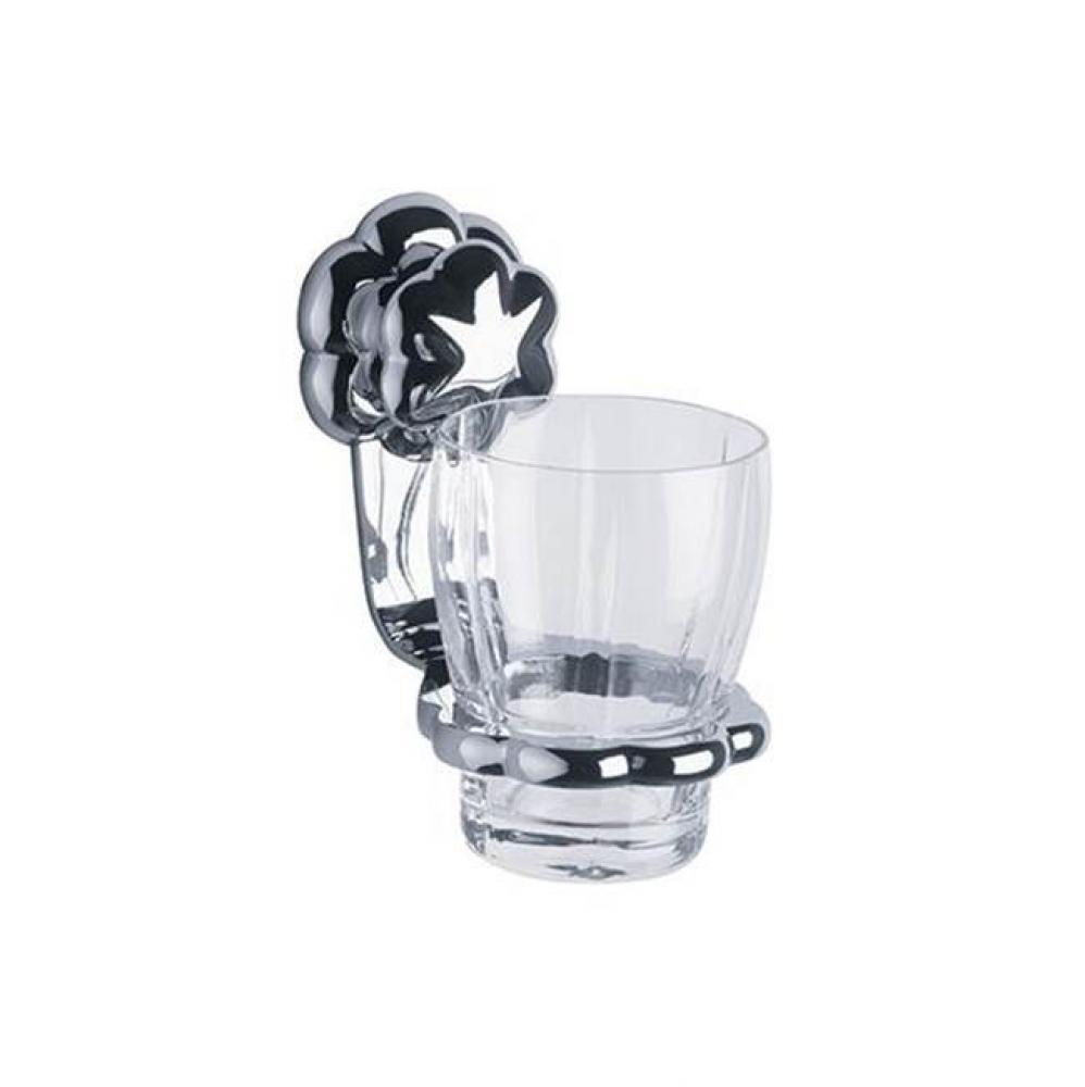 Florale And Minarett Wall Mounted Tumbler Holder In Polished Chrome