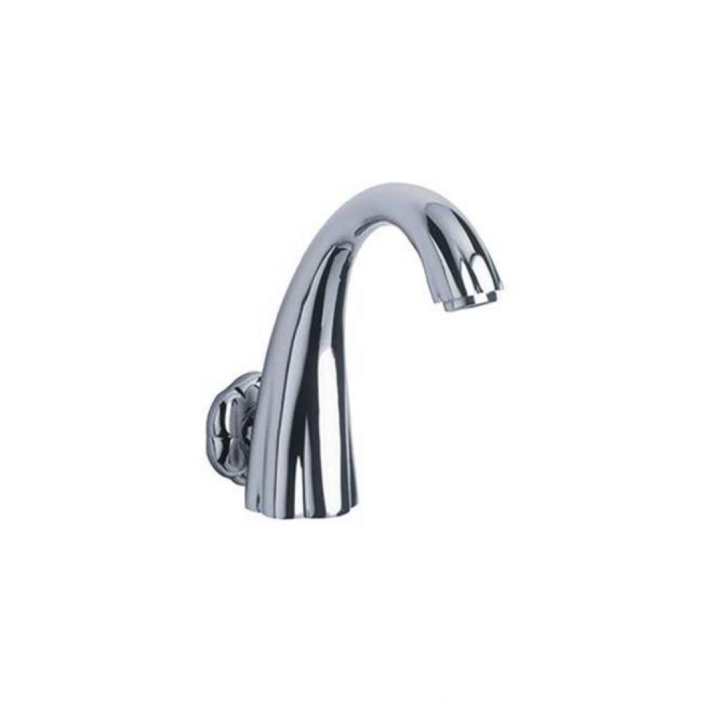 Florale And Minarett Wall Mounted Tub Spout In Satin Nickel