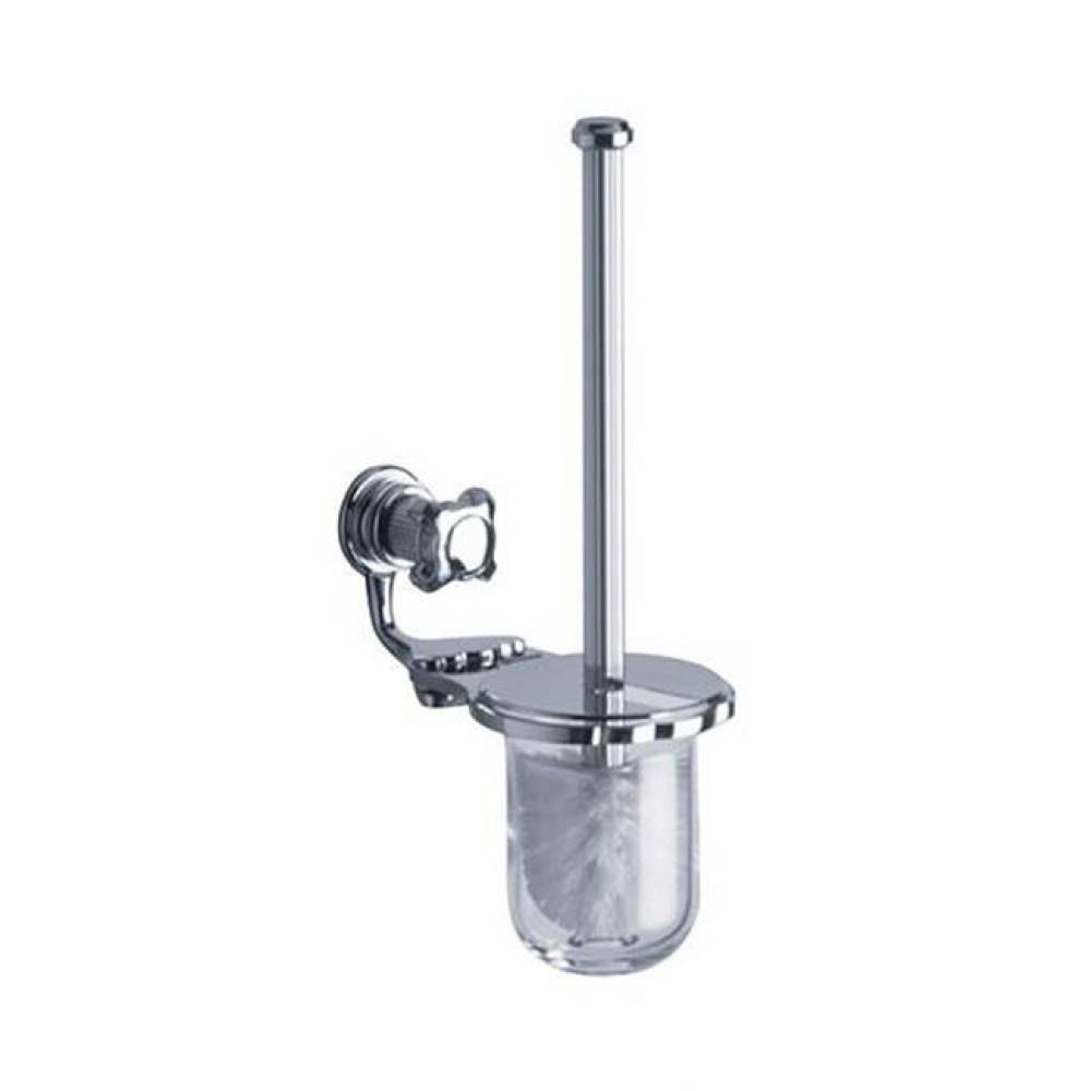 Aphrodite Wall Mounted Toilet Brush Holder Set In Polished Chrome