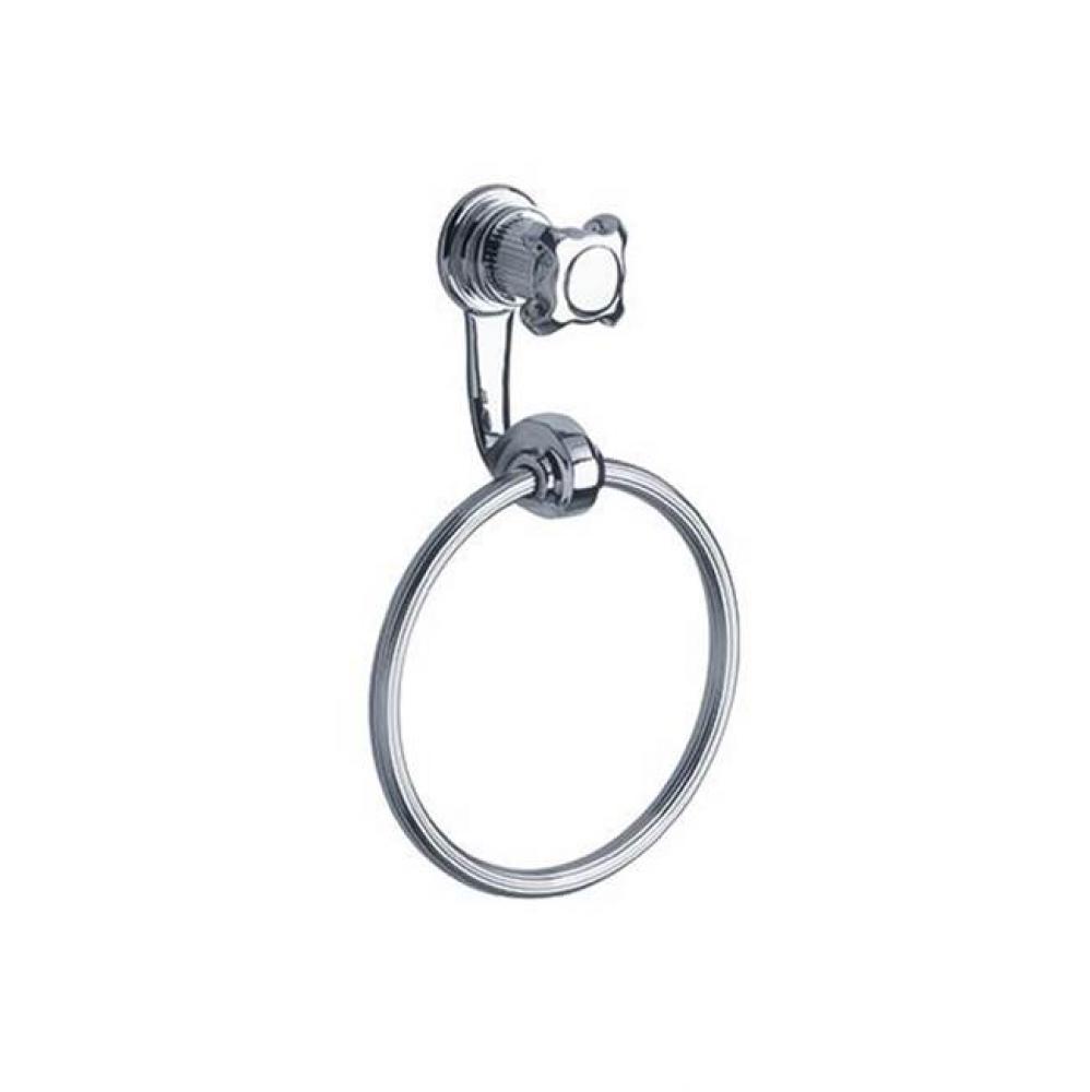 Aphrodite Wall Mounted Towel Ring In Polished Chrome