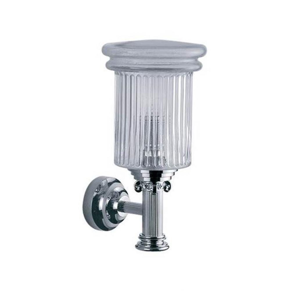 Aphrodite Wall Mounted Lamp With Clear Glass In Polished Chrome