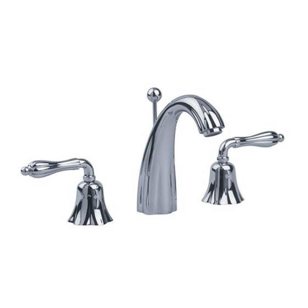 Albano Widespread Lavatory Faucet In Polished Chrome With Lever Handles