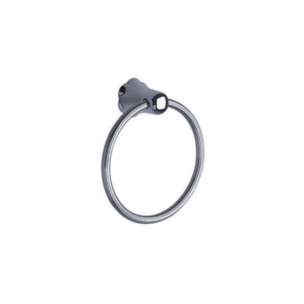 Albano Wall Mounted Towel Ring In Polished Chrome