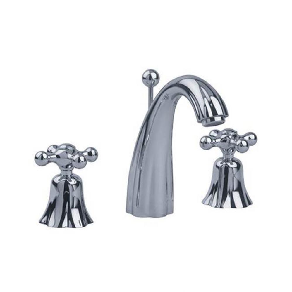 Albano Widespread Lavatory Faucet In Polished Chrome With Cross Handles