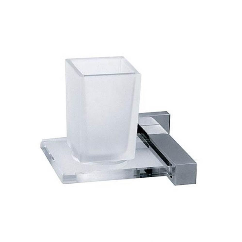 Empire Wall Mounted Tumbler Holder In Polished Chrome