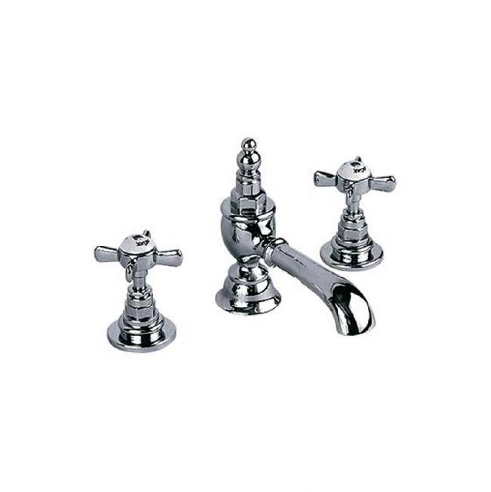 1909 Series Widespread Lavatory Faucet With Cross Handles In Polished Chrome