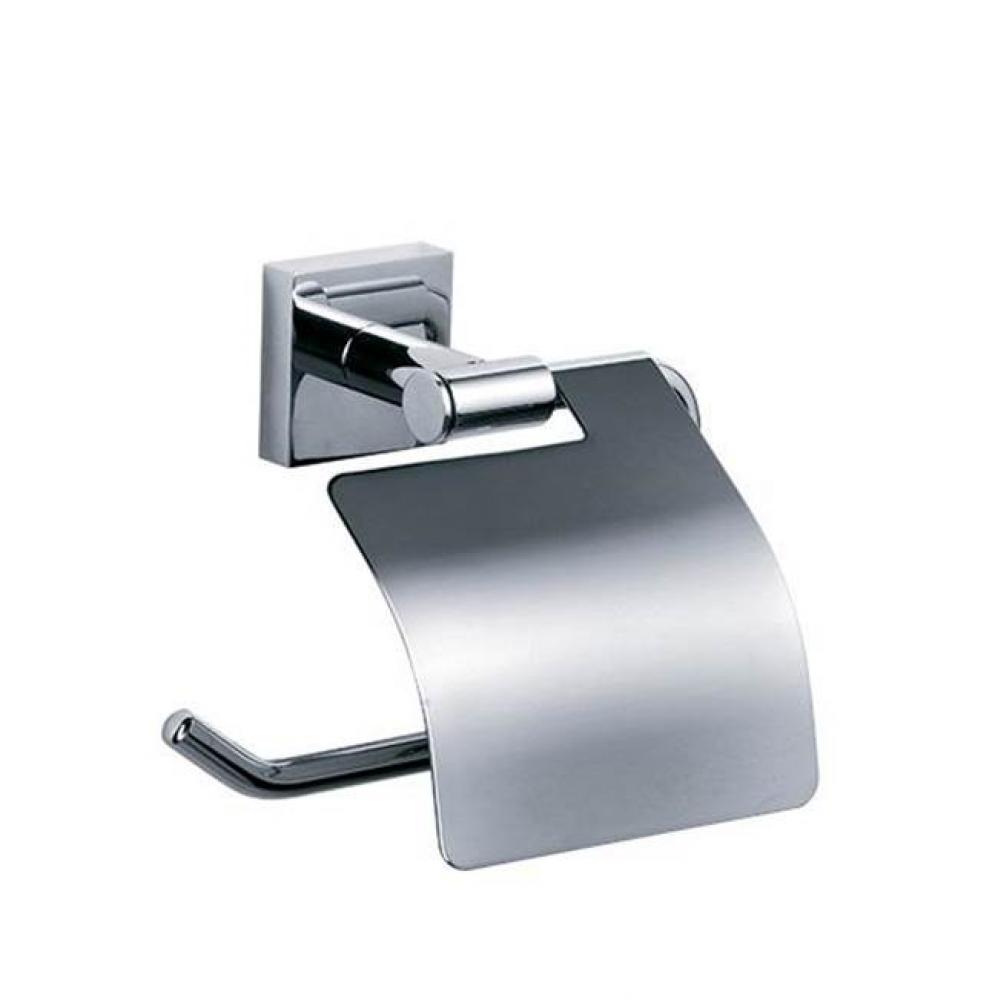 Charleston Square Wall Mounted Toilet Paper Holder In Polished Chrome