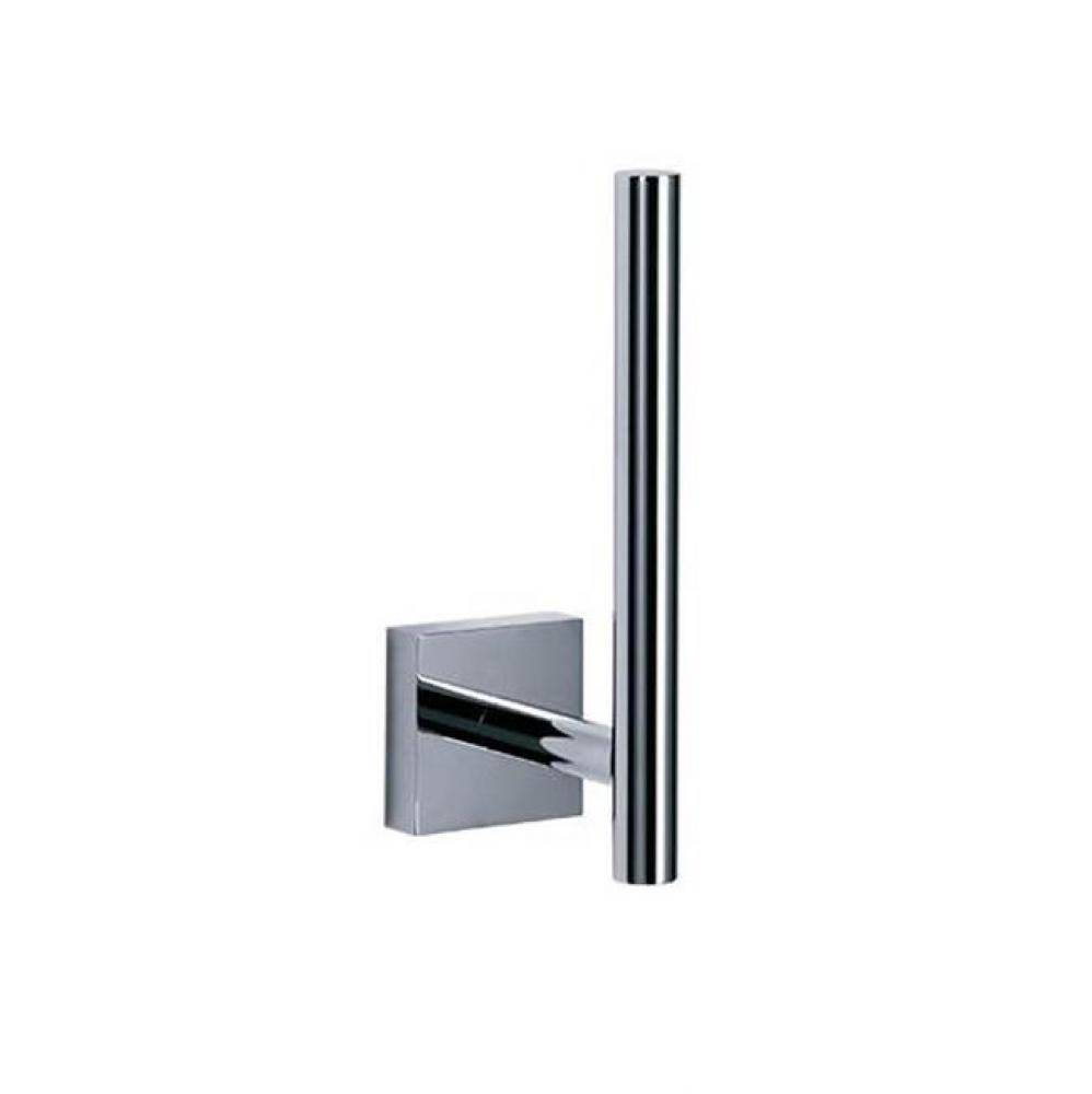 Charleston Square Wall Mounted Spare Toilet Paper Holder In Polished Chrome