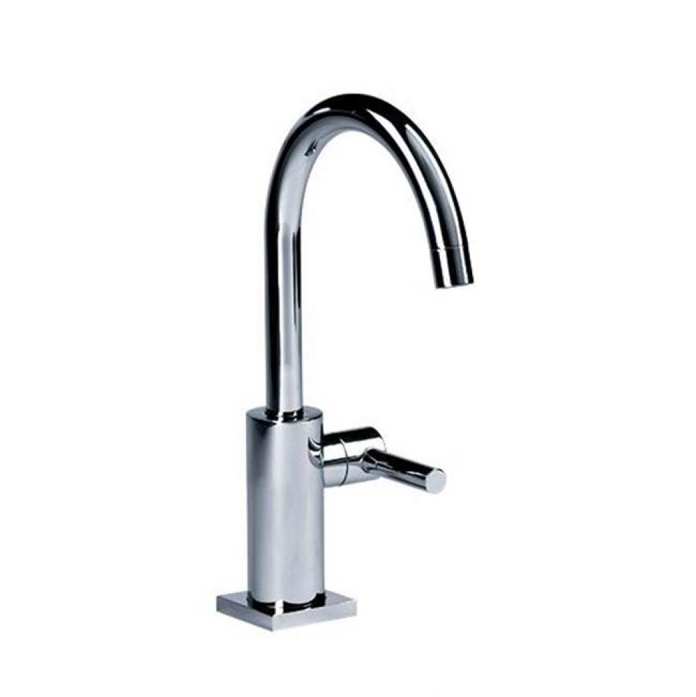 Charleston Square Single Hole Single Lever Lavatory Faucet In Satin Nickel