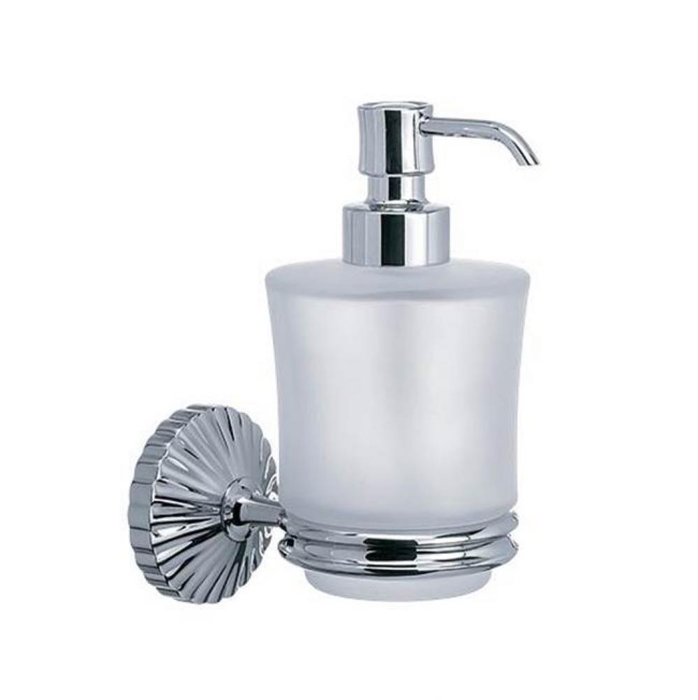 Cronos Wall Mounted Soap Dispenser Holder In Polished Chrome