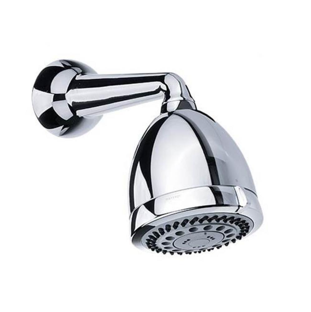 Six Jet Multi-Function Showerhead With Showerarm In Polished Chrome
