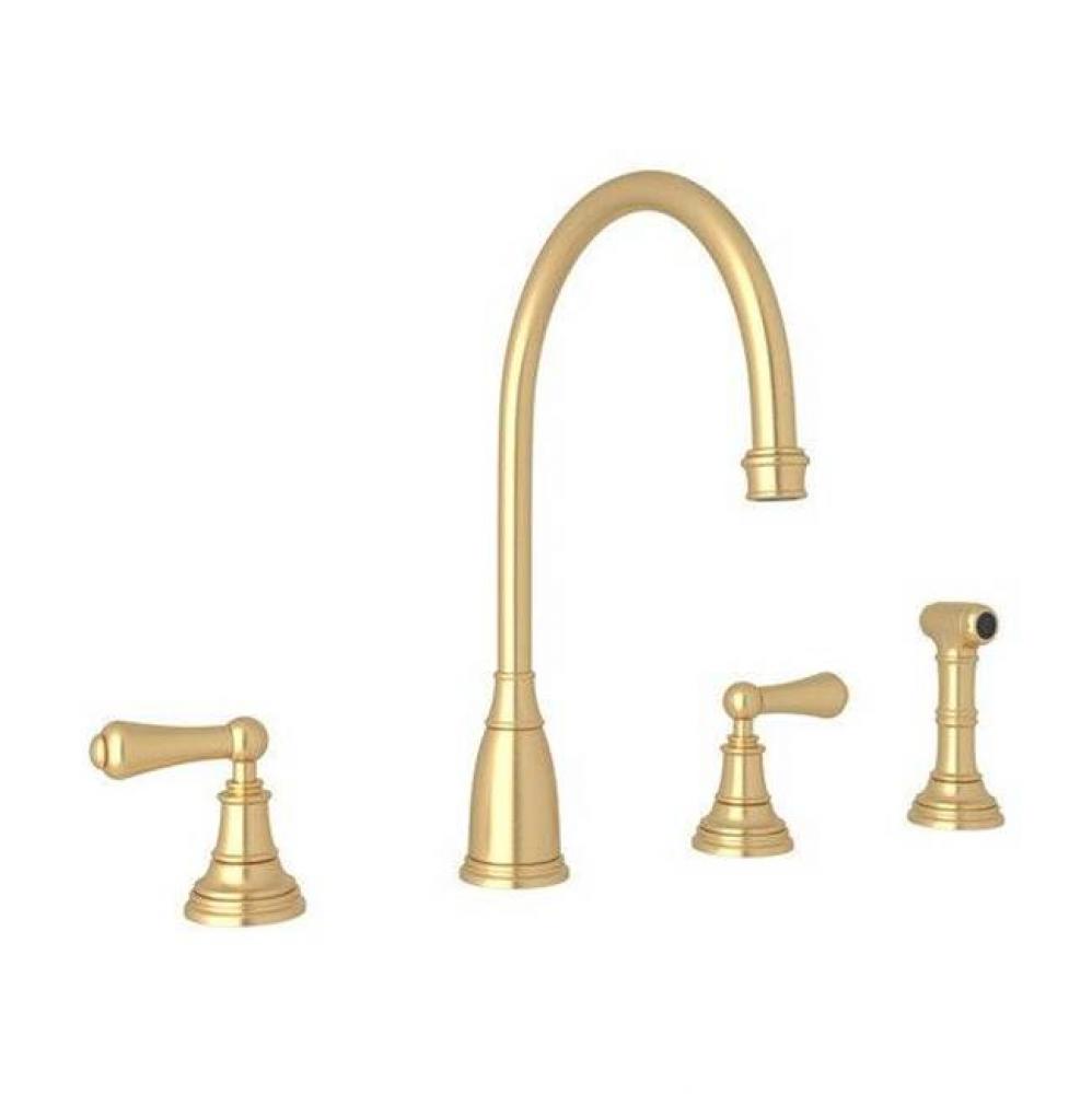 Georgian Era™ Two Handle Kitchen Faucet With Side Spray